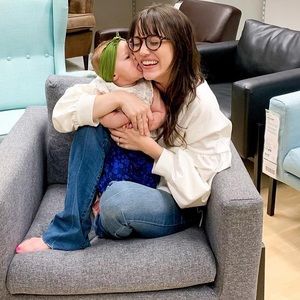 Cream, bell sleeves, oversized sweatshirt